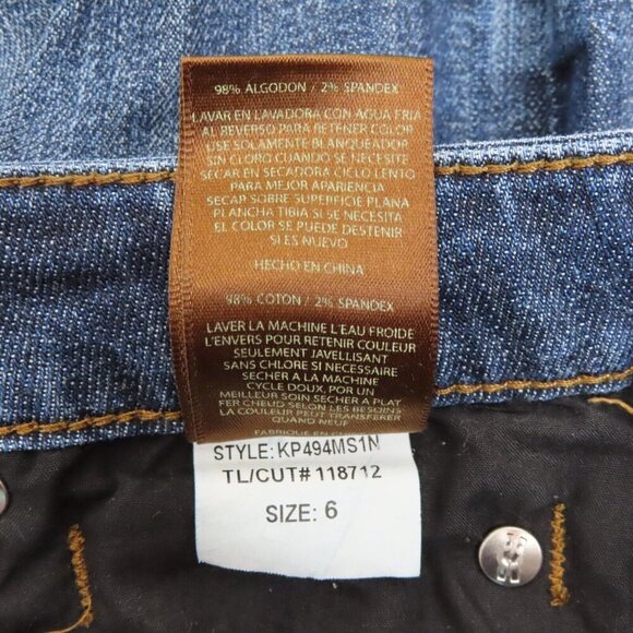 Kut from the Kloth Women 6 Straight Leg Denim Blue Jeans Pants Style KP494MS1N - Picture 8 of 9